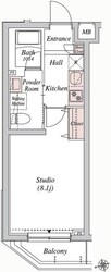 エストゥルース桜川の物件間取画像